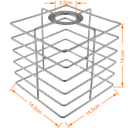 Ver imagem 2 de Cupula de Aramado Boxy Cobre para Pendentes e Abajures