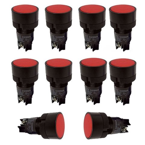 Kit 10 Botao Monobloco 1na 1nf Lk Ea145 Vm Lukma