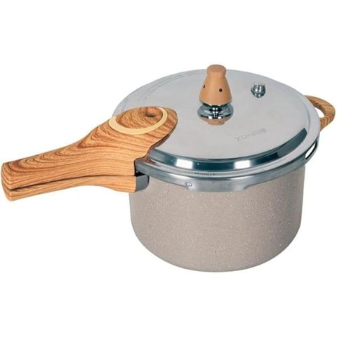 Panela de Pressão 4,2L Ceramic Life Pressure Areia Brinox