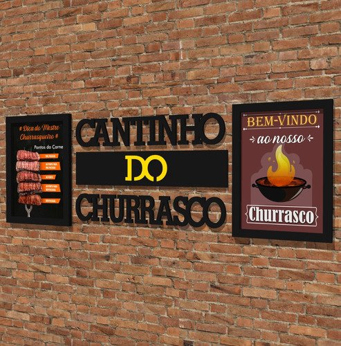 Quadros Área Gourmet Cantinho do Churrasco - 3