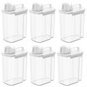 Ver imagem 1 de Kit 6 Dispensers Medidor New Retro 3,9l Porta Sabão Amaciante Organizador Lavanderia Área de Servi