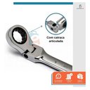 Ver imagem 3 de Kit Chave Combinada Articulada com Catraca 10mm 11mm 13mm - Starfer