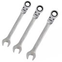 Ver imagem 1 de Kit Chave Combinada Articulada com Catraca 10mm 11mm 13mm - Starfer