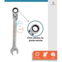 Ver imagem 2 de Kit Chave Combinada Articulada com Catraca 10mm 11mm 13mm - Starfer