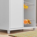 Ver imagem 7 de Balcão Multuso para Forno e Microondas com Fruteira 1 Porta Nt 3075 Branco/New