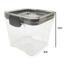 Ver imagem 5 de Pote Organizador Kit 2 Uni Conserva Tempero Mantimento Armario Alimento Acrilico Transparente Cozinh