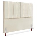 Ver imagem 1 de Cabeceira Casal 140 Cm com Frame Carla Suede Bege Artte