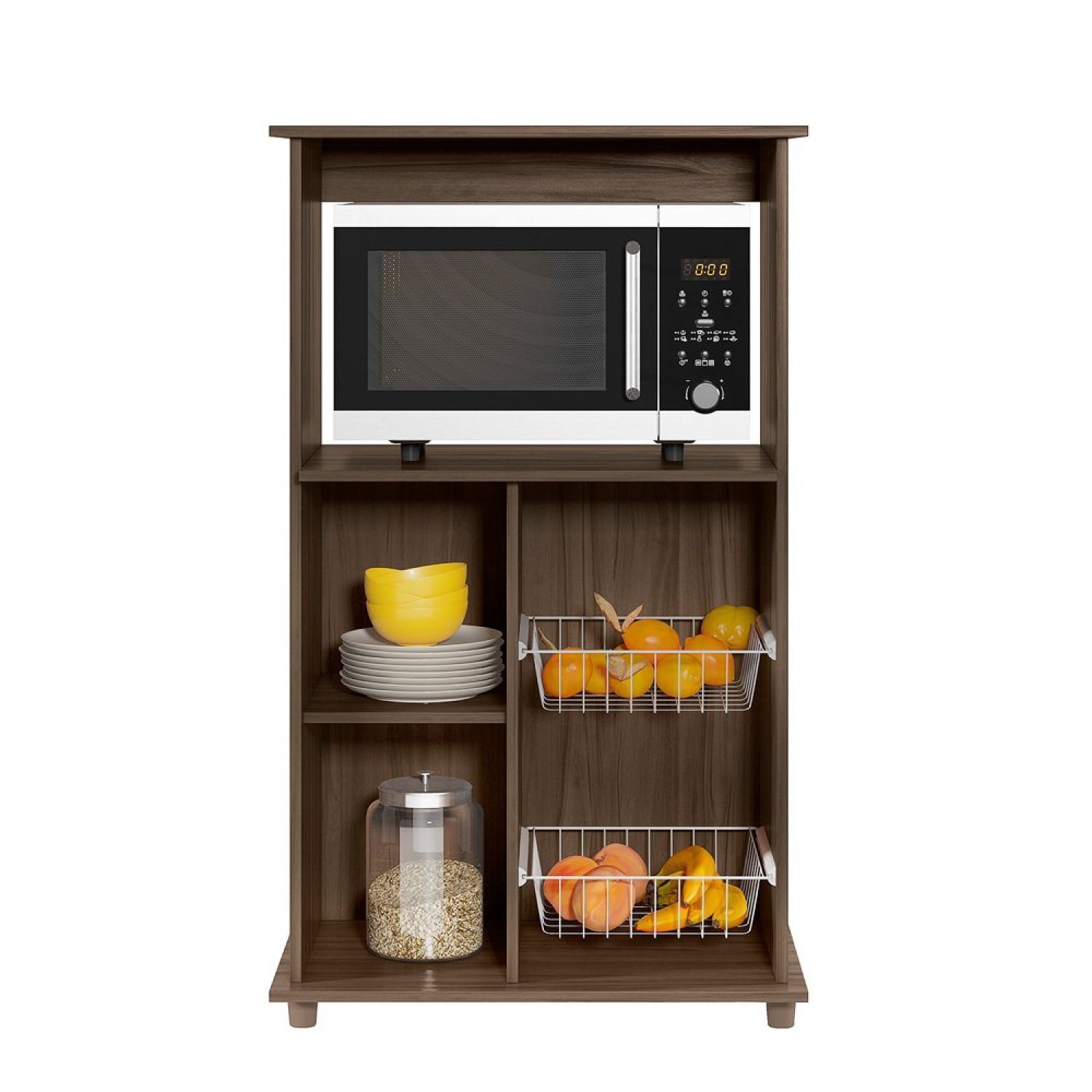 Balcão Multuso para Forno e Microondas com Fruteira 1 Porta NT 3075
