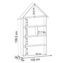 Ver imagem 2 de Estante Casinha Infantil Organizadora 4 Prateleiras Branco