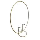 Ver imagem 1 de Mini Arco de Mesa Redondo em Ferro Dourado Lindos Top de Linha