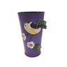 Vaso Jardim Quintal Varanda Passaro Flor de Ferro Roxo - 5