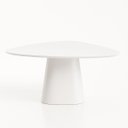 Ver imagem 1 de Mesa de Jantar Cone Orgânica Tríon Redonda 160x164 Cm Laca Branca