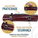 Ver imagem 4 de Estojo para Facas de Churrasco Profissional Chef de Cozinha