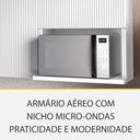 Ver imagem 2 de Cozinha Modulada 9 Peças Canto 12 Portas e 8 Gavetas Ripado Rainha 100 Mdf