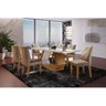 Conjunto Sala de Jantar Mesa Islandia 180x80cm Tampo Vidro/mdf Canto Reto com 6 Cadeiras Irlanda - 1