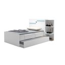 Ver imagem 6 de Bicama Solteiro com Baú, 2 Gavetas e Cama Auxiliar Iris Branco