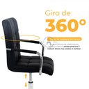 Ver imagem 3 de Cadeira de Escritório Estofada com Regulagem Home Office Gomos