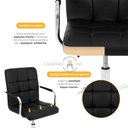 Ver imagem 2 de Cadeira de Escritório Estofada com Regulagem Home Office Gomos