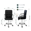 Ver imagem 6 de Cadeira de Escritório Estofada com Regulagem Home Office Gomos