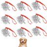 Corrente Coleira Guia Kit 9 Uni Cachorro Cao Gato Pet 3.0mm 120cm Elo Torcido Passeio Treinamento Vi - 1
