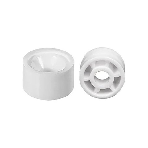Suporte De Prateleira Plástico Cilíndrico Pitão 10 X 15 Mm Branco (Kit Com 100)