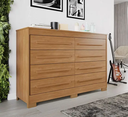 Ver imagem 1 de Cômoda Califórnia 8 Gavetas Cinamomo - Benetil
