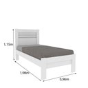 Ver imagem 3 de Conjunto Infantil com Cama 100% MDF e Cômoda Harmonia Yescasa Branco/Neve