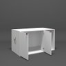 Box Pet Para Gato Cantinho Banheiro Com 2 Portas Branco Com Cobre - 5