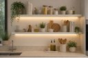 Ver imagem 2 de Prateleira MDF 30mm LED 220x25 Suporte Invisivel Branco 3000k 110V