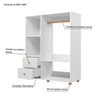 Guarda Roupa Montessoriano 2 Gavetas  - 3