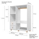 Ver imagem 5 de Guarda Roupa Montessoriano 2 Gavetas 