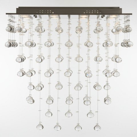 Lustre para Sala, Cozinha, Sala de Jantar,cristal Base 20x70 - 60cm