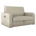 Ver imagem 1 de Sofá-Cama Lyon Linho com Baú 140x180cm 2 Lugares para Sala e Quarto Compacto