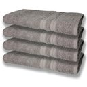Ver imagem 1 de 4 Toalhas Super Felpudas Grande e Grossa Algodão 80x150 Itália Soft Beka - Cinza Cinza