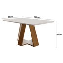 Ver imagem 4 de Mesa 4 lugares Tampo  com Vidro/Laca Grécia 