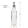 Garrafa Para Azeite Vidro Transparente com Tampa Lyor 270ml - 3