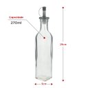 Ver imagem 3 de Garrafa Para Azeite Vidro Transparente com Tampa Lyor 270ml