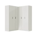 Ver imagem 3 de Guarda-Roupa Planejado de Canto Linear 4 Peças 6 Portas Orion CabeCasa MadeiraOriginals Bege/Aveia