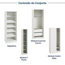 Ver imagem 7 de Guarda-Roupa Planejado de Canto Linear 4 Peças 6 Portas Orion CabeCasa MadeiraOriginals Bege/Aveia