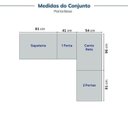 Ver imagem 4 de Guarda-Roupa Planejado de Canto Linear 4 Peças 6 Portas Orion CabeCasa MadeiraOriginals Bege/Aveia
