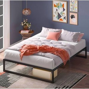 Cama Casal Robusta Aço Ferro Tamanho Padrão 138cmx188cm Cor Rosê Estilo Industrial Mobbili Ca-03