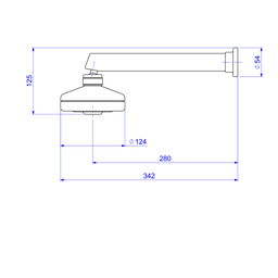 Chuveiro Acqua Plus com tubo de parede Deca Corten MT 1990.CT.CT.MT - 2