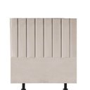 Ver imagem 2 de Kit Cabeceira e Calçadeira Baú Solteiro 100cm Cancun Suede Bege - D A DECOR