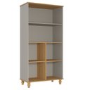 Ver imagem 1 de Estante Infantil Grande 1 Prateleira 6 Nichos Algodão Doce Espresso Móveis