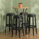 Ver imagem 1 de Conjunto 2 Banquetas Shine Plus Uz8007-11 Uz Preto Eiwt