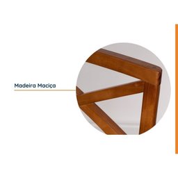 Conjunto Primavera Mesa de Jantar Madeira Maciça com 6 Cadeiras CabeCasa MadeiraMadeira - 13