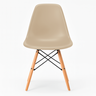 Cadeira Charles Eames Eiffel Ef-011 Base Madeira - Bege - 5