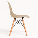 Ver imagem 3 de Cadeira Charles Eames Eiffel Ef-011 Base Madeira - Bege
