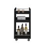 Carrinho Bar Artely Brito Com Prateleira Preto - 5