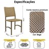 Kit 4 Cadeiras Corda Náutica Dubai em Alumínio Bege - 5
